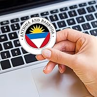 100 PCS Antigua And Barbuda Flag Stickers for Kids Antigua And Barbuda Patriotic Stickers Popular Country City Souvenir Labels Stickers for Water Bottles Laptop Computer Envelope Seals,1.5 Inch
