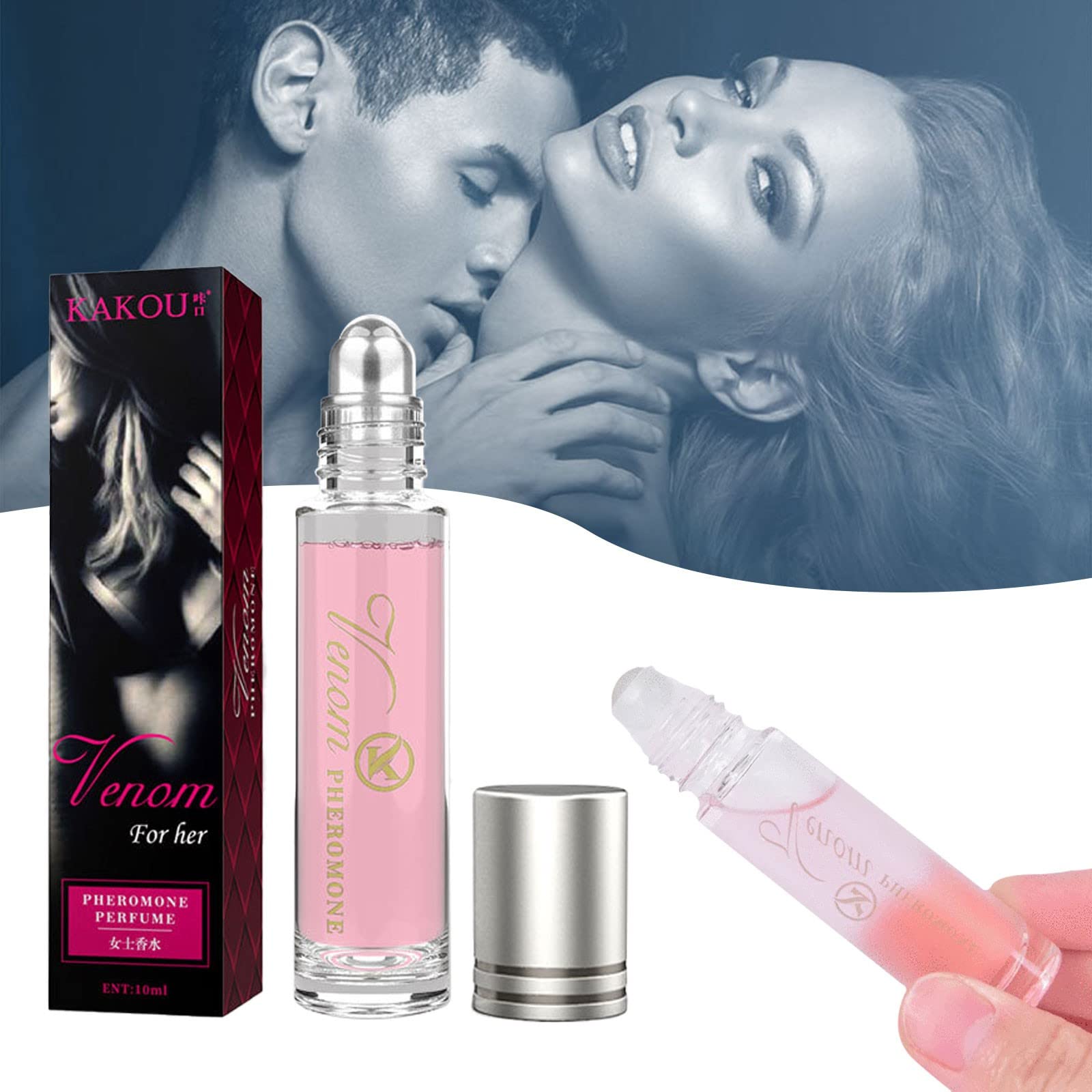 Women's Eau de Parfum High Attractive Natural Roll-On Essential Oil Lasting Pheromone Perfume For Female Pheromone Perfume 10ml