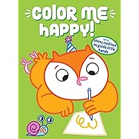 Color Me Happy! (Green): With Shiny Outlines to Guide Little Hands (Dover Animal Coloring Books)