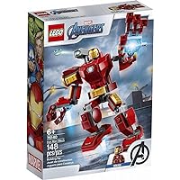 Lego Marvel Avengers Iron Man Mech 76140 Kids’ Superhero Mech Figure, Building Toy with Iron Man Mech and Minifigure (148 Pieces)