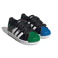 adidas Originals Superstar X Lego Little Kids Sneakers, Black/White, Little Kid Size 3