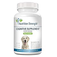 Cognitive Support for Dogs, Promotes Dog Brain Health, Mental Support for Old Dogs, Supplement for Dogs with Cognitive Difficulties, 120 Chewable Tablets