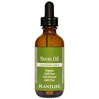Plantlife Neem Carrier Oil - Cold Pressed, Non-GMO, and Gluten Free Carrier Oils - for Skin, Hair, and Personal Care - 2 oz