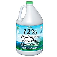 12% Hydrogen Peroxide, Food Grade H2O2 and Purified Water Only, 1 Gallon Solution