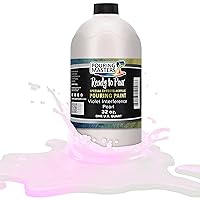 Pouring Masters Violet Interference Pearl Special Effects Pouring Paint - Quart Bottle - Acrylic Ready to Pour Pre-Mixed Water Based for Canvas, Wood, Paper, Crafts, Tile, Rocks and More