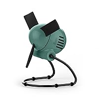 Vornado Zippi Small Personal Fan | Foldable Cooling for Desk, Nightstand, Tabletop, Travel and More | 2 Speeds & Soft Blades | Green