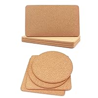 8 Pcs High Density Thick Cork Trivets for Hot Dishes