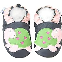 Leather Baby Soft Sole Shoes Boy Girl Infant Children Kid Toddler Crib First Walk Gift Turtle Navy
