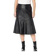 Avenue Women's Plus Size Skirt Panel Pu
