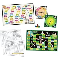 Really Good Stuff Prefix and Suffix Spin Board Games - 2 Games