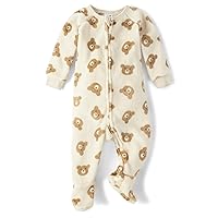 The Children's Place baby-boys And Toddler Fleece Zip-front One Piece Footed Pajama