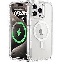 ORIbox for iPhone 15 Pro Max Case with Magsafe, Tri-Layer Perimeter for More Protection,3-in -1 Transparent Magnetic Designed, Anti-Fall for iPhone 15 Pro Max Phone Case,6.7 inch, Clear