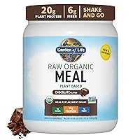 Vegan Protein Powder Raw Organic Meal Replacement Shakes Bundle - Vanilla and Chocolate Flavors, 14 Servings Each
