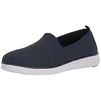 Propet Womens Travel Fit Striped Slip On Sneakers Shoes Casual - Black, Grey
