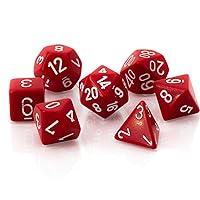 Chessex CHX25404 Dice-Opaque Red/White Set