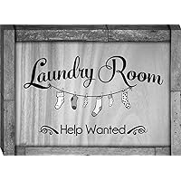 Laundry Room Help Wanted Wall Art Poster Anniversary Birthday Christmas Housewarming Gift Home Decor Ready To Hang - Full Size 11