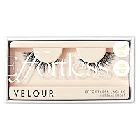 Velour Effortless Lashes - Natural-Looking False Eyelashes - Fluffy & Lightweight No-Trim Lashes – Reusable Fake Lashes All Eye Shapes - Vegan & Cruelty-Free – Lash Glue not Included (Would I Lie?)