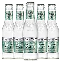 Fever Tree Elderflower Tonic Water - Premium Quality Mixer & Soda - Refreshing Beverage for Cocktails & Mocktails 200ml Cans- Pack of 5