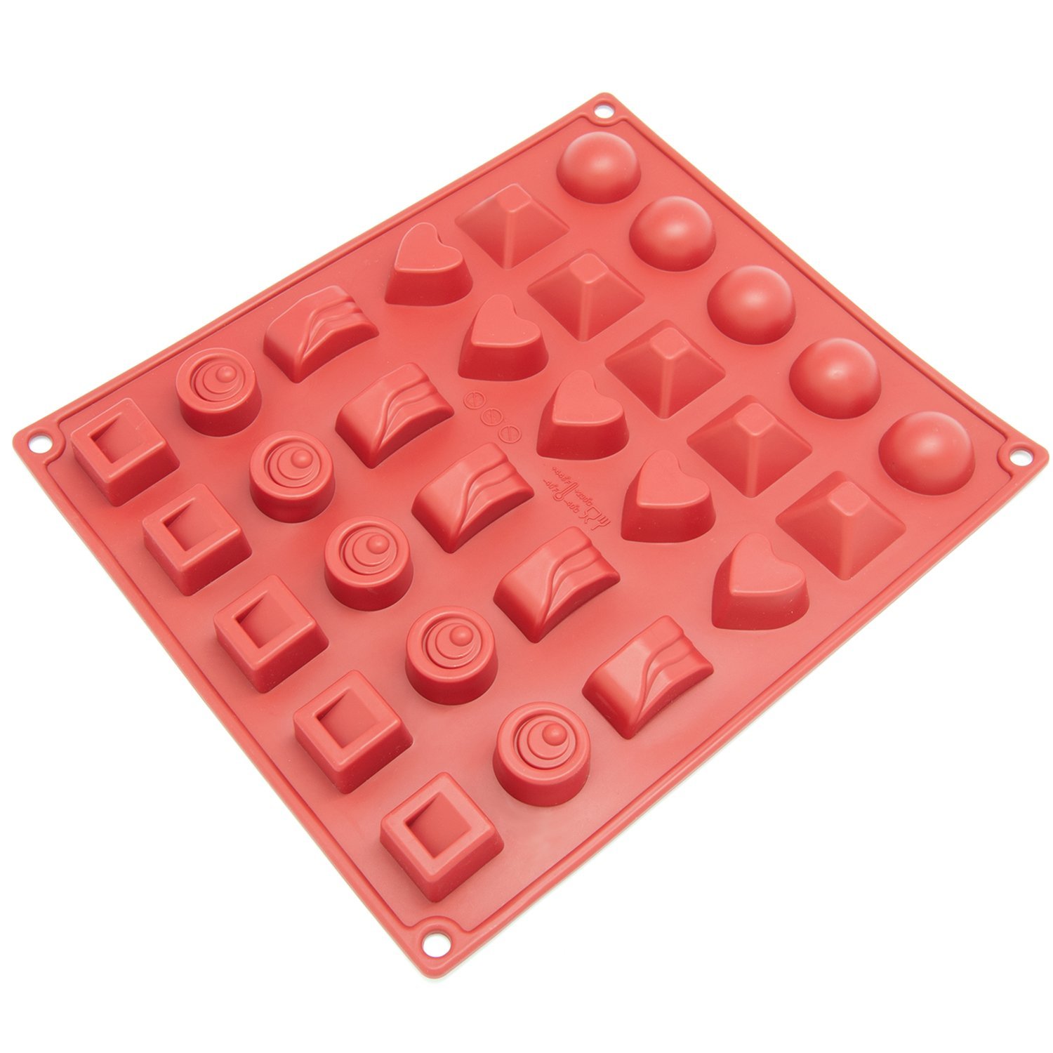 Silicone Chocolate Candy Molds [Assorted, 30 Cup] - Non Stick, BPA Free, Reusable 100% Silicon & Dishwasher Safe Silicon - Kitchen Rubber Tray For Ice, Crayons, Fat Bombs and Soap Molds