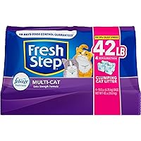 Fresh Step Multi-Cat Extra Strength Scented Clumping Cat Litter with The Power of Febreze, 42 lbs., 33 CF1