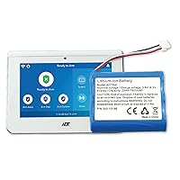 Battery Replacement for ADT Command Smart Security Panel ADT5AIO-1 ADT5AIO-2 ADT5AIO-3 ADT7AIO-1, Honeywell ADT 2X16 AIO Home Security Panel ADT2X16AIO-1 ADT2X16AIO-2 Battery 300-10186
