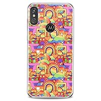 TPU Case Compatible with Motorola G9 G8 Plus G7 E20 P40 Z4 Edge 20 G22 Stylus Pride Slim fit Cute Love Flexible Gay Print Lightweight Clear LGBTQ Queer Design Soft Rainbow Silicone