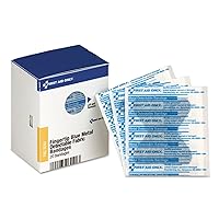First Aid Only FAE-3040 SmartCompliance Refill Blue Metal Detectable Fingertip Bandages, 20 Count