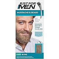 JUST FOR MEN Mustache & Beard Brush-In Color Gel, Blond M-10/15 1 Each (Pack of 2)