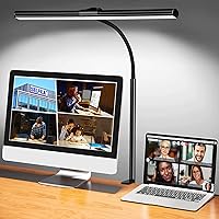 LED Desk Lamp with Clamp - Architect Desk Lamp Swing Arm Task Light 360 ° Rotation Gooseneck Desktop Lighting for Office Home Workbench Drafting Reading