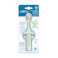 Dr. Brown's Infant-to-Toddler Toothbrush, Elephant, Mint, 0-3 Years