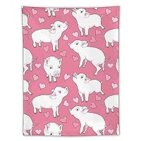Mini Pigs and A Hearts Tapestry Wall Hanging Backdrop Poster Home Decoration for Bedroom Living Room Dorm 60