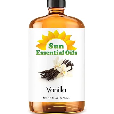 Sun Essential Oils 16oz - Vanilla Essential Oil - 16 Fluid Ounces