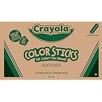Crayola Color Sticks (120ct), Classroom Supplies, Woodless Colored Pencils Bulk Classpack, 12 Colors