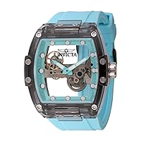 Invicta Men's S1 Rally 47.5mm Silicone Mechanical Watch, Light Blue (Model: 44369)