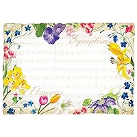 Hoffmaster 311114 Symphony Flowers Placemat, 100% Recycled Paper, 9-3/4