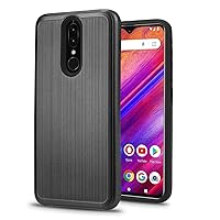 Slim Case Compatible with BLU G9 – 6.3” HD Infinity Display Smartphone Shockproof Absorption Anti Scratch Rugged High Impact Hybrid Protector Case (Grey)