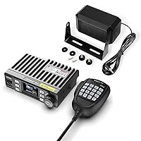 Radioddity DB20-G Mini Mobile Radio 20W GMRS Repeater Capable with Mobile Radio External Speaker
