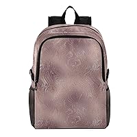ALAZA Pink Glitter Luxury Marble Packable Backpack Travel Hiking Daypack