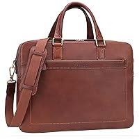 Banuce Full Grains Italian Leather Briefcase for Men Business Bags Attache Case Work Bag