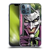 Head Case Designs Officially Licensed Batman DC Comics The Clown Three Jokers Soft Gel Case Compatible with Apple iPhone 13 Pro Max
