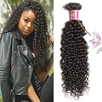Hair Brazilian Curly Virgin Human Hair Extensions 1 Bundle 95-100g/pc Natural Color 12inch