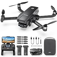 Holy Stone HS720G 2-Axis Gimbal Drones with 4K EIS Camera, 2 Batteries 52-Min Flight Time, Brushless Motors, GPS Auto Return, Video Transmission, Mini Foldable Drone for Beginners Adults