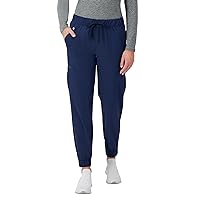 Hanes Cargo, Healthcare Scrub Joggers for Women, Moisture Wicking, Athletic Navy