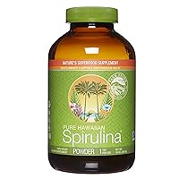 Pure Hawaiian Spirulina Powder, Vegan, Supports Immune System, Heart, Cells and Energy, 16 Ounce