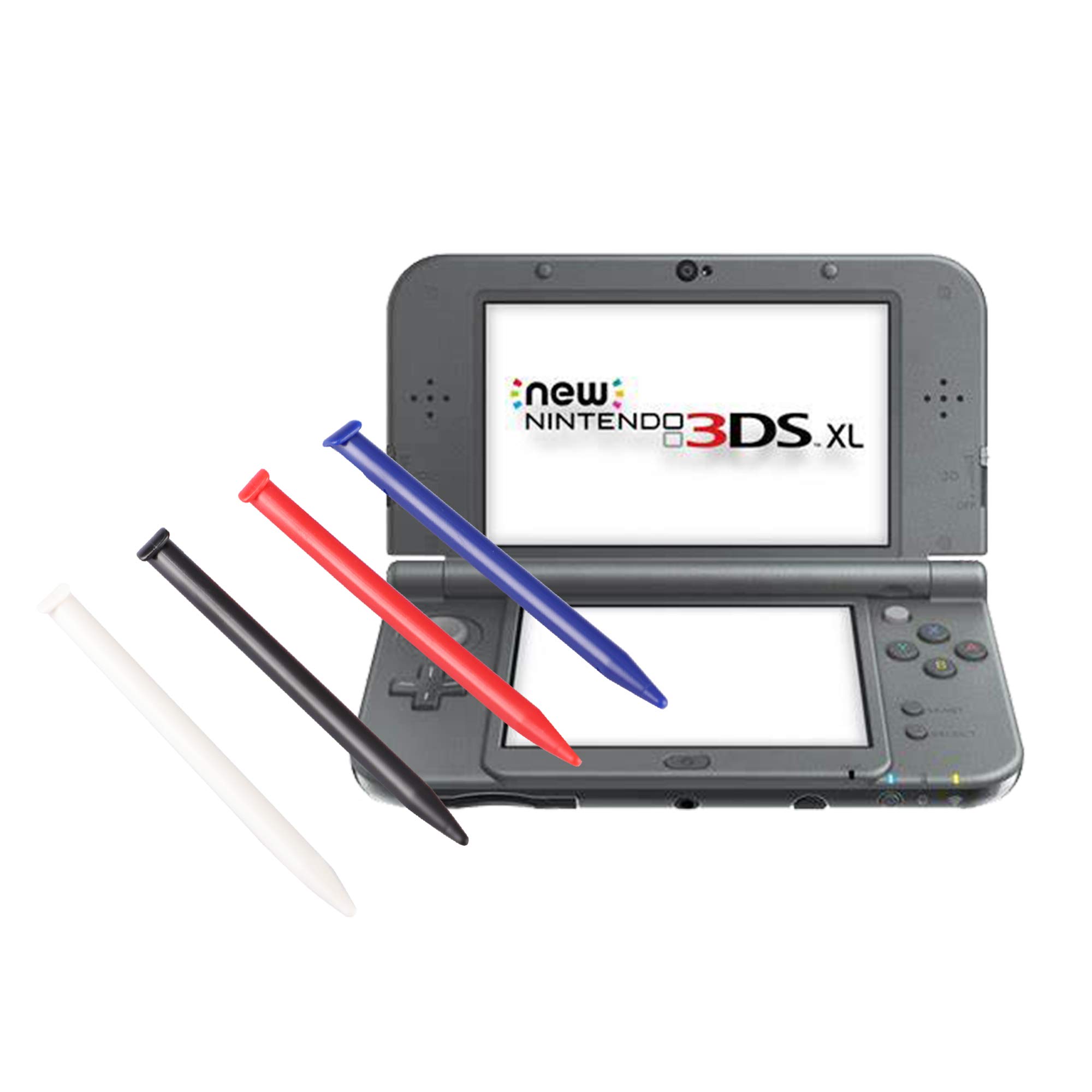 New 3DS XL Charger Bundle, 4 Pack Stylus Pen and 1 Pack New 3DS XL Protective Shell for Nintendo New 3DS XL