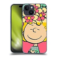 Head Case Designs Officially Licensed Peanuts Sally Flowers Halfs and Laughs Hard Back Case Compatible with Apple iPhone 15