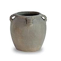 Artissance Approx 12'' H Gray Pottery Vintage Jar w/4 Lion Handle (Size and Color Vary) (AM84030200)