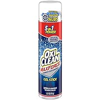 OxiClean MaxForce Gel Stain Remover Stick, 5 in 1 Power Spot Remover for Clothes, 6.2 Fl Oz