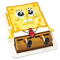 DecoSet® SpongeBob SquarePants™ Creations Cake Topper, 5-Piece Birthday Party Set with Eye-Popping Face and 2 Arms and 2 Legs