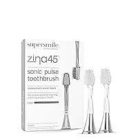 Supersmile Zina45 Replacement Brush Heads for Sonic Pulse Toothbrush